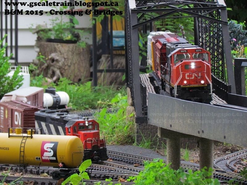 GScale Train Fun Crossing & Bridges in GScale Train Garden Railway